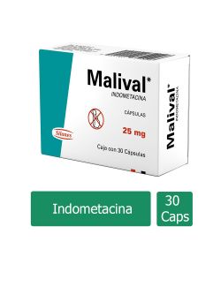 Malival 25 mg Caja Con 30 Cápsulas