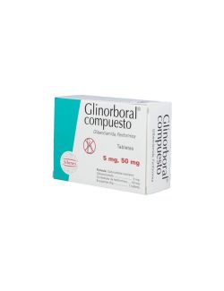 Glinorboral Compuesto® 5mg/50mg (Glibenclamida + Fenformina) - 40 Tabletas - Silanes