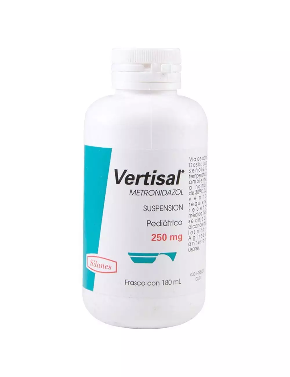 Vertisal Suspensión Pediátrico 250mg Frasco Con 180mL