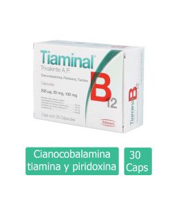 Tiaminal B12 Trivalente AP Caja Con 30 Cápsulas