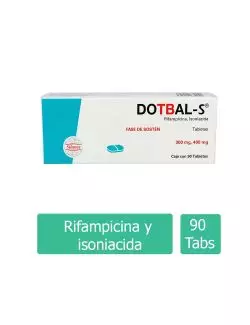 Dotbal-S® (Rifampicina/Isoniazida) 300 mg/400 mg - 90 Tabletas - Silanes RX2