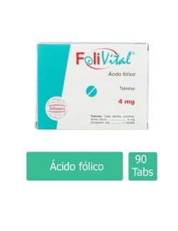 Folivital 4 mg Caja Con 90 Tabletas