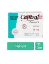 Captral 25 mg Caja Con 30 Tabletas