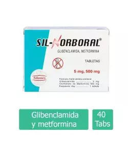 Sil Norboral 5 mg / 500 mg Caja Con 40 Tabletas