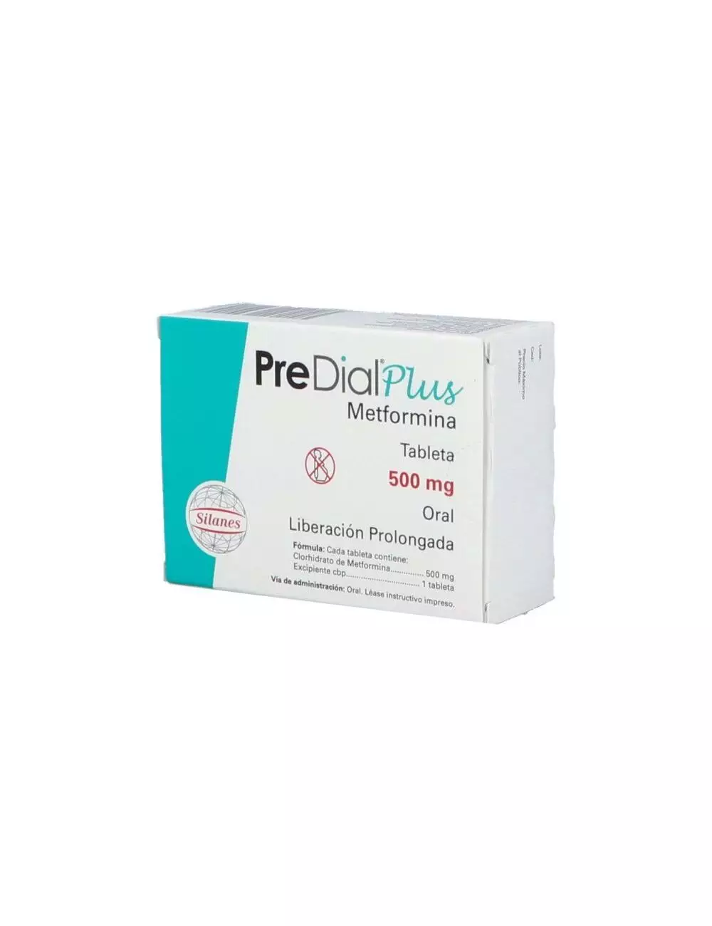 PreDial Plus 500 mg Caja Con 30 Tabletas