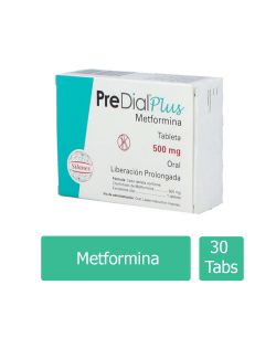 PreDial Plus 500 mg Caja Con 30 Tabletas