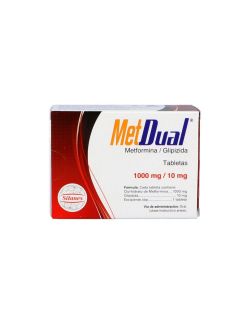 Metdual 10 mg / 1000 mg Caja Con 30 Tabletas
