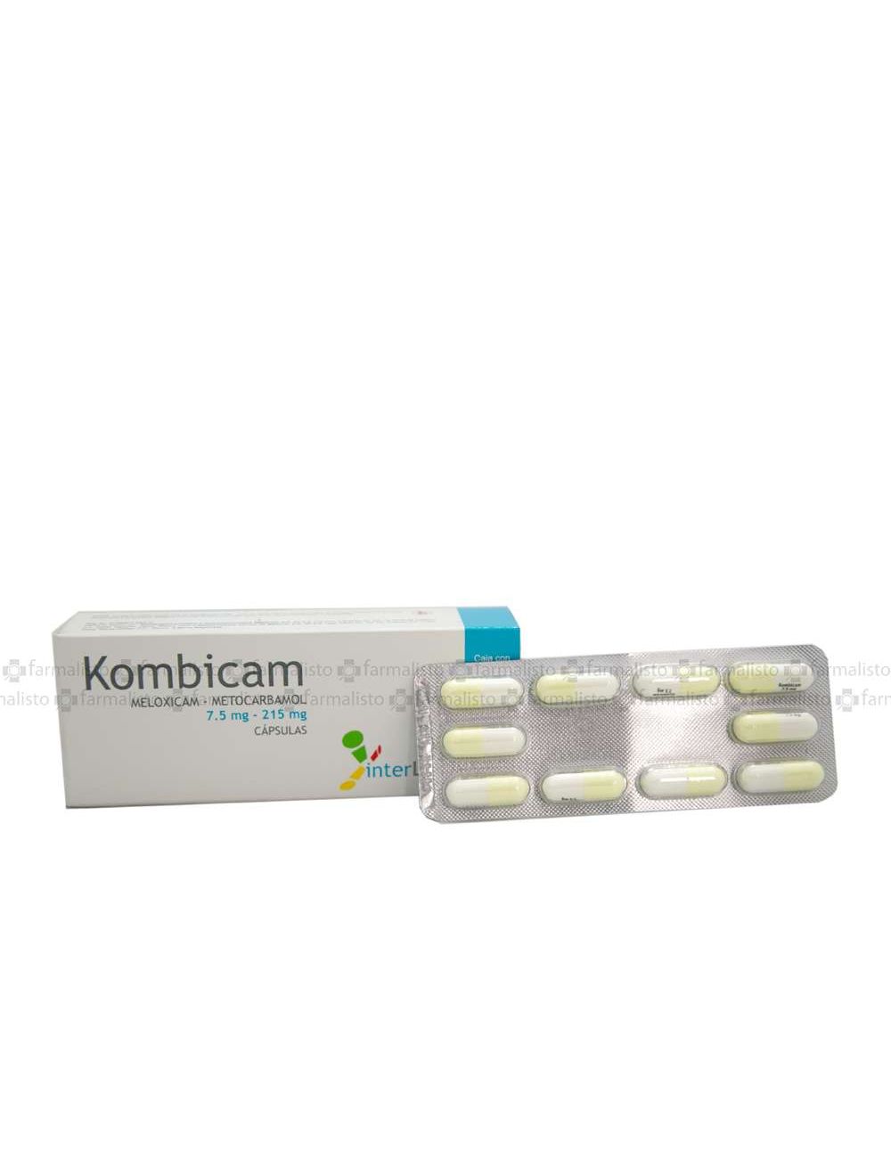Kombicam 7.5mg/215mg Caja Con 30 Cápsulas