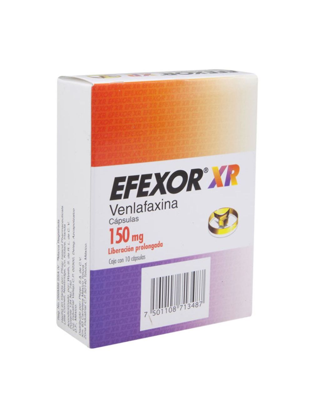 Efexor-XR 150 mg Caja Con 10 Cápsulas