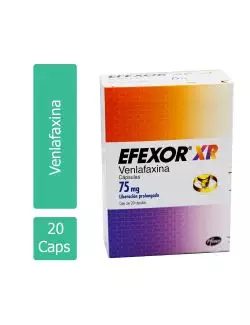 EFEXOR® XR 75 mg - 20 Cápsulas - Venlafaxina - Pfizer