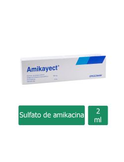 Amikayect 100 mg/2 mL Caja Con Jeringa Prellenada  Con 2mL RX2