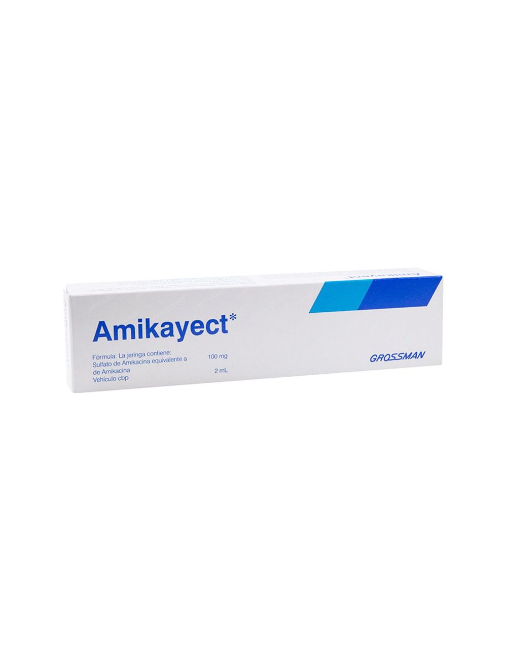 Amikayect 100 mg/2 mL Caja Con Jeringa Prellenada  Con 2mL RX2