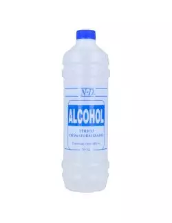 Alcohol Etílico Desnaturalizado Botella Con 480 Ml