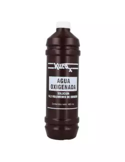 Kura X Agua Oxigenada Solución 10.5 Volúmenes Botella Con 480 mL