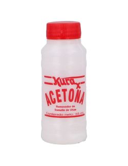 Kura X Acetona Removedor Esmalte De Uñas Botella Con 55mL