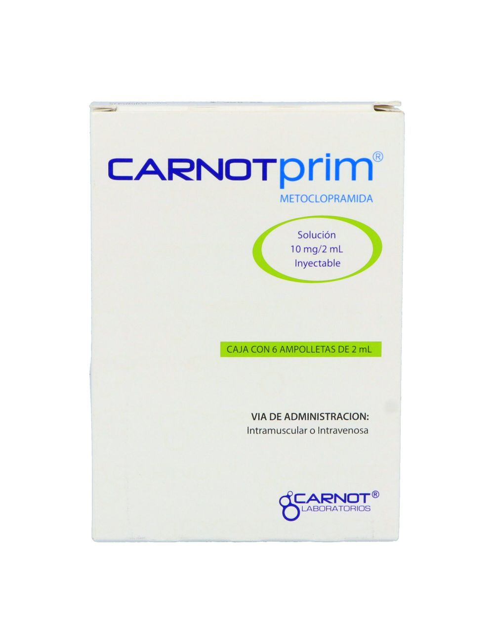 Carnotprim Solución Inyectable 10 mg / 2 mL Caja Con 6 Ampolletas De 2mL