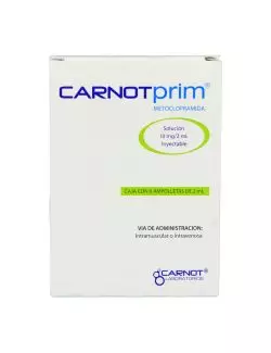 Carnotprim Solución Inyectable 10 mg / 2 mL Caja Con 6 Ampolletas De 2mL