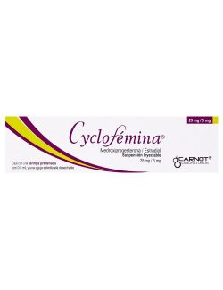 Cyclofemina Suspensión Inyectable 25 mg / 5 mg Caja Con 1 Jeringa Prellenada
