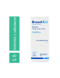 Broxol Air Solución Pediátrica 150 mg / 40 mg Caja Con Frasco Con 60 mL