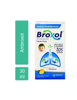 Broxol Solución Pediátrica 750 mg Frasco Con Gotero 30 mL