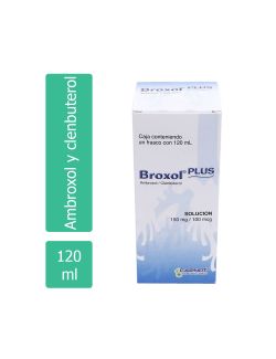 Broxol Plus 150 mg / 100 mcg Caja Con Frasco Con 120 mL