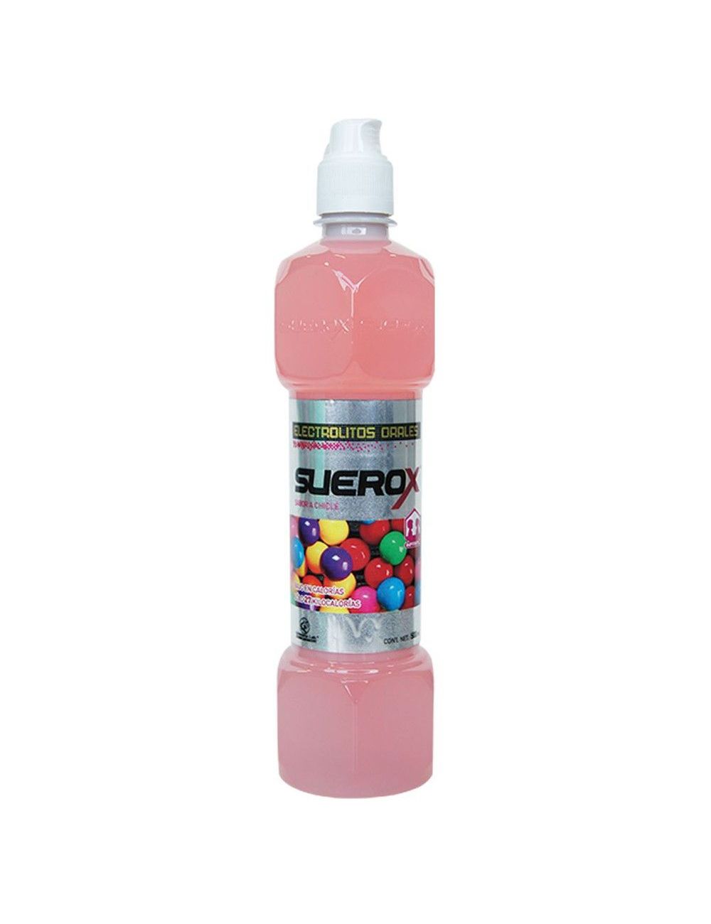 SUEROX BOTELLA CON 500 ML SABOR A CHICLE