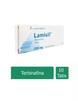 Lamisil® 250 mg - Caja con Tabletas Orales | Terbinafina | Laboratorio NOVARTIS