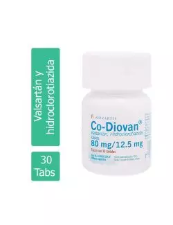 Co Diovan 80 mg/12.5 mg Caja Con 30 Tabletas