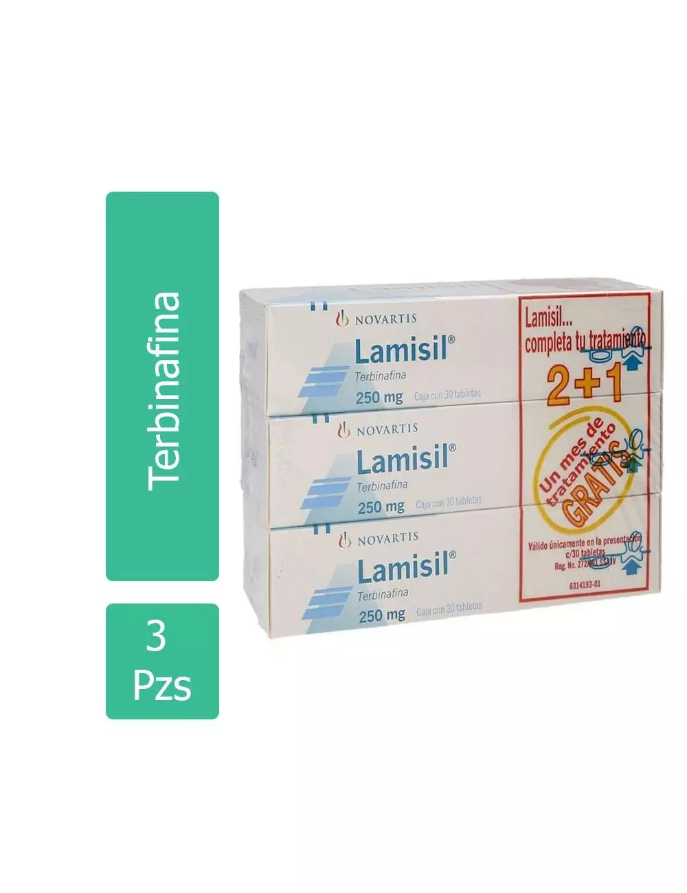 Lamisil® 250mg (Terbinafina) - 30 Tabletas Oferta - Novartis