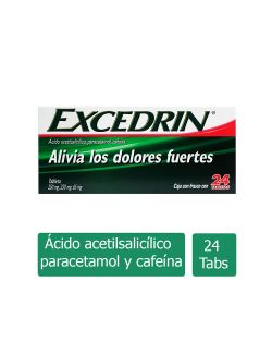 Excedrin 250 mg/ 250 mg/ 65 mg Caja Con Frasco Con 24 Tabletas