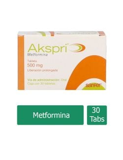 Akspri 500 mg Caja Con 30 Tabletas Recubiertas