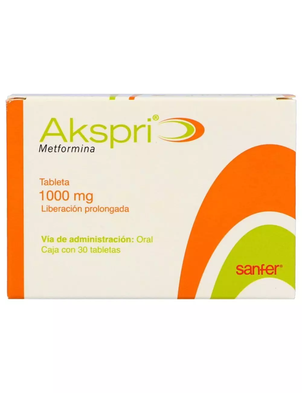 Akspri 1000 mg Caja Con 30 Tabletas Recubiertas