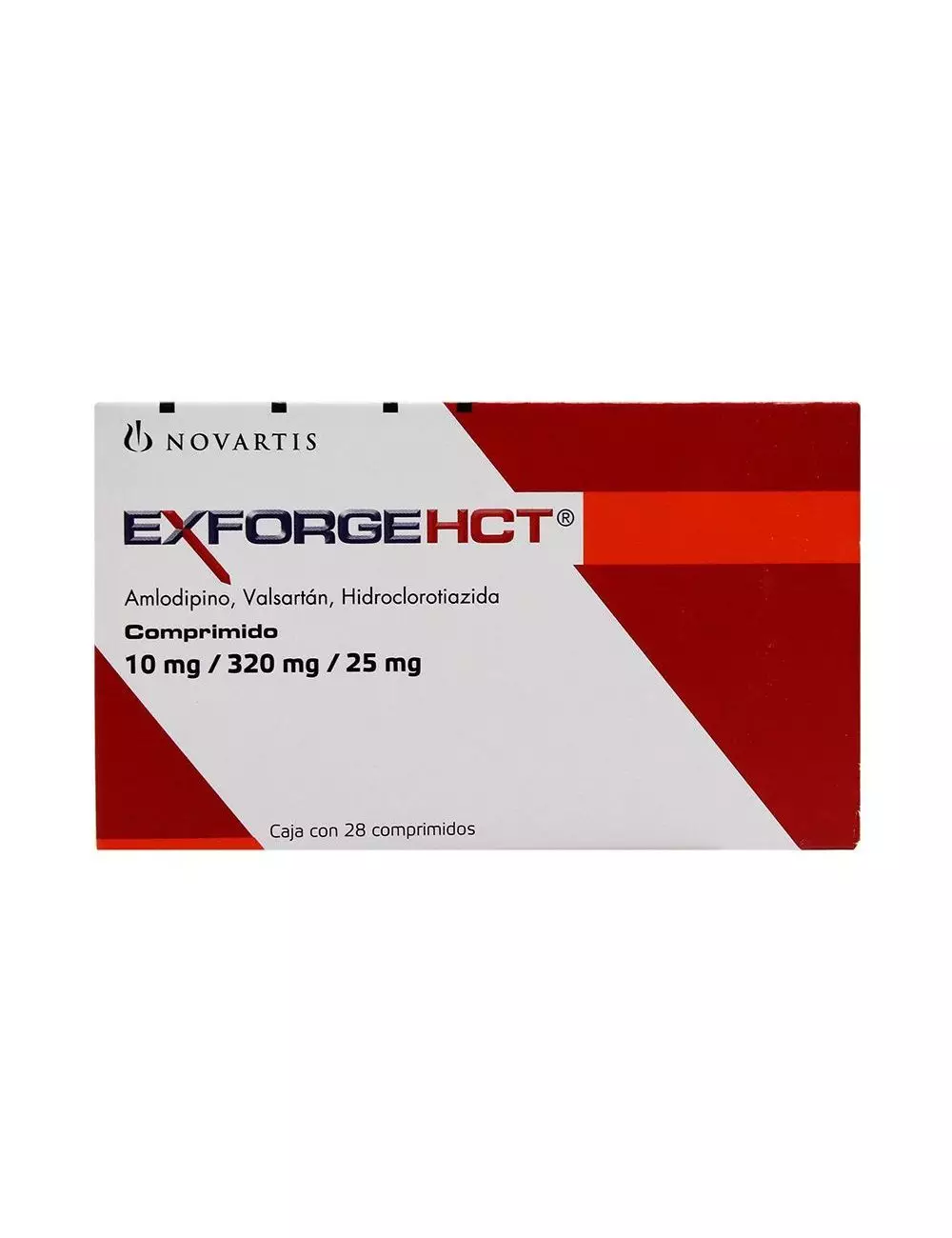 Exforge HCT 10 mg/320mg/25mg Caja Con 28 Comprimidos