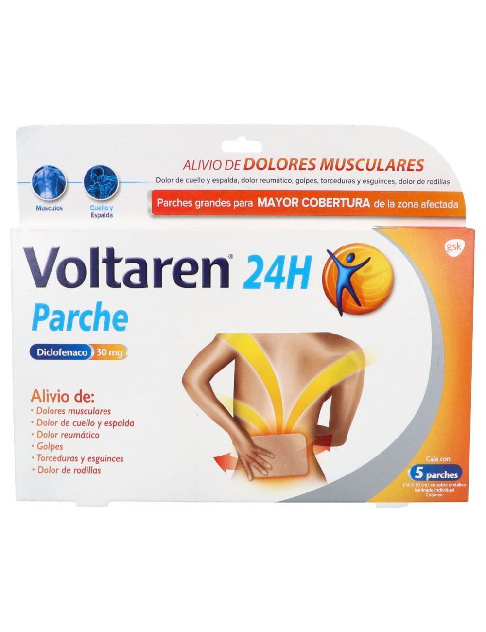 Voltarén Parches 24H 30mg Caja Con 5 Unidades