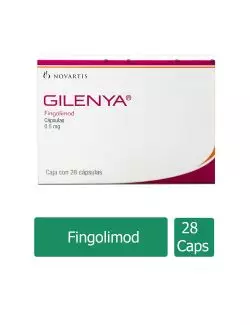 Gilenya® 0.5 mg (Fingolimod) - Caja con 28 Cápsulas - Laboratorio Novartis