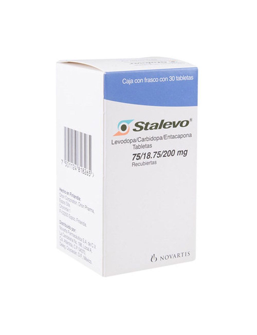 Stalevo 75mg/18.75mg/200mg Caja Con 30 Tabletas