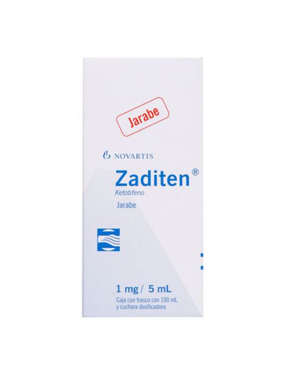 Zaditen Jarabe 1 mg / 5 mL Caja Con Frasco Con 100 mL