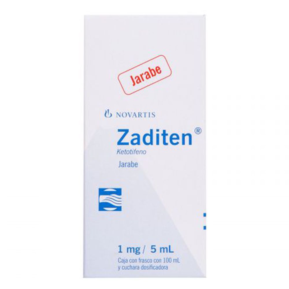 Precio Zaditen Jarabe 1 mg / 5 mL Con 100 mL| Farmalisto MX