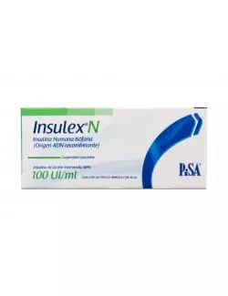 Insulex N 100 UI Caja Con Ampolleta Con 10 mL - RX3