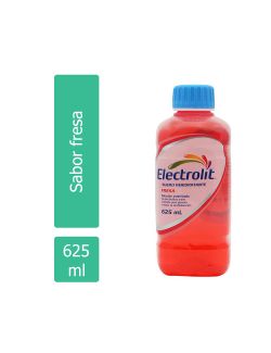 Electrolit Suero Rehidratante Botella Con 625mL Sabor Fresa