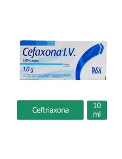 Cefaxona I.V. 1 g Frasco Ámpula y Diluyente Con 10 mL RX2