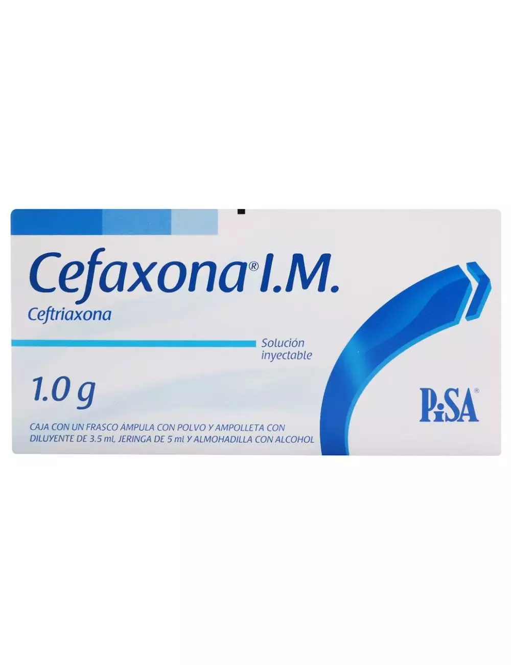 Cefaxona I.M 1 g Caja con Frasco Ampula RX2