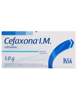 Cefaxona I.M 1 g Caja con Frasco Ampula RX2