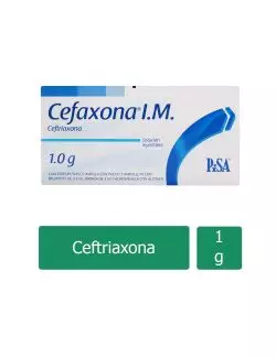 Cefaxona I.M 1 g Caja con Frasco Ampula RX2