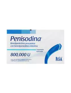 Penisodina 800 000 U Caja Con Frasco Ámpula Con Polvo Y Diluyente Con 2mL -RX2