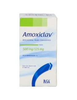 Amoxiclav 500mg/125mg Caja Con 15 Tabletas RX2