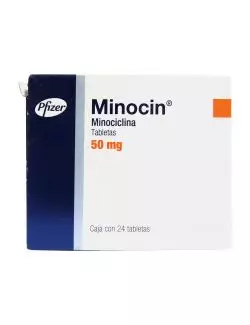 Minocin 50 mg Caja Con 24 Tabletas - RX2