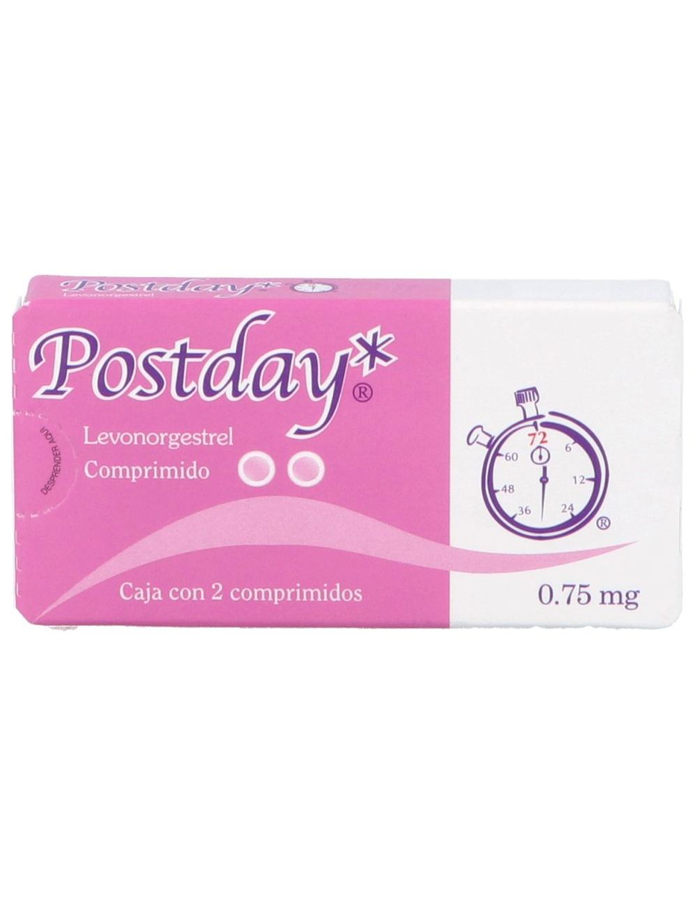 Postday 0.75 mg Caja Con 2 Tabletas
