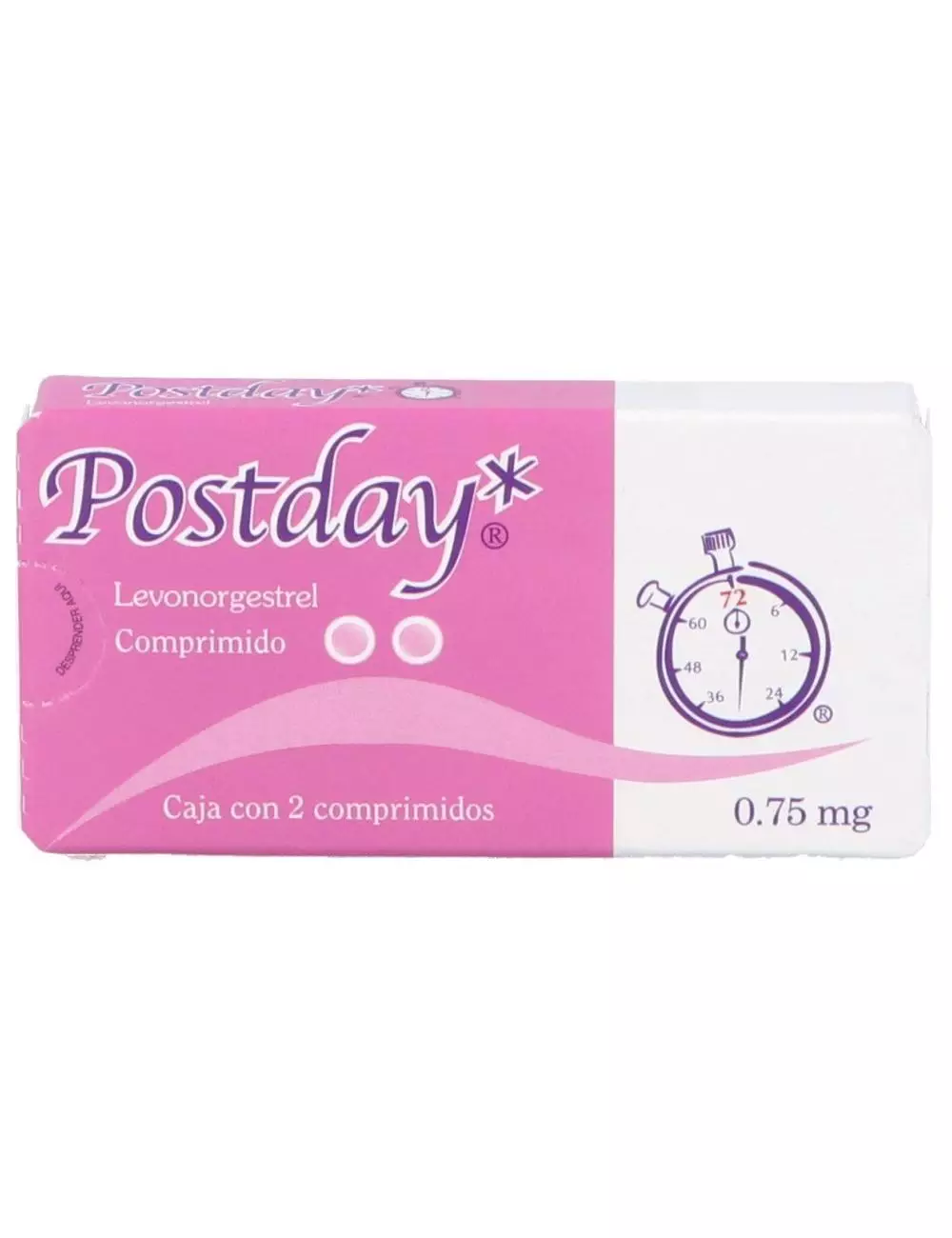 Postday 0.75 mg Caja Con 2 Tabletas