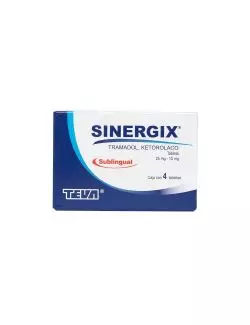 Sinergix 25 mg/10 mg Caja Con 4 Tabletas Sublinguales